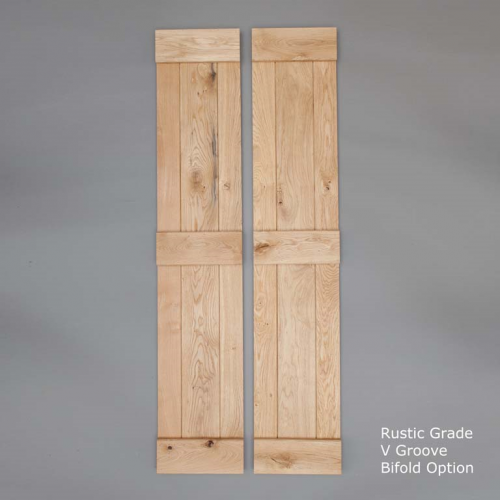 Ledged and Braced Bi-Fold Oak Doors